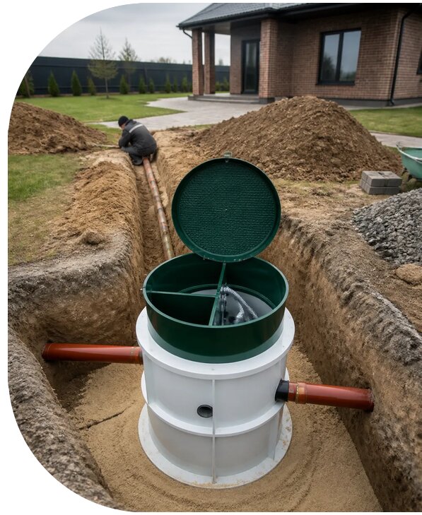 Септик Евролос: монтаж под ключ в Ишимбае от 55776 р. | АПаруса-Шмб